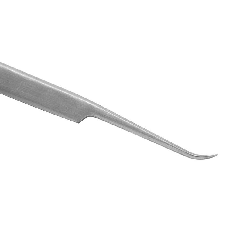 Ms.Queen Eyelash Extension Tweezers,Professional Curved Pointed Isolation Tweezers for Classic Individual Volume Mink Lash Extensions - Image 4